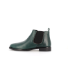 Bottine vert en cuir